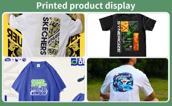 DTF Transfer Film Roll ผนัง dtf ที่สะท้อนแสงสีสันสําหรับวัสดุพิมพ์ DTF บนโต๊ะทํางาน 5