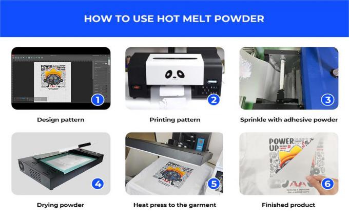 ขาว DTF สับ 1 กิโลกรัม ขาวละลายร้อน ขาวสําหรับ DTF เครื่องสั่น 1