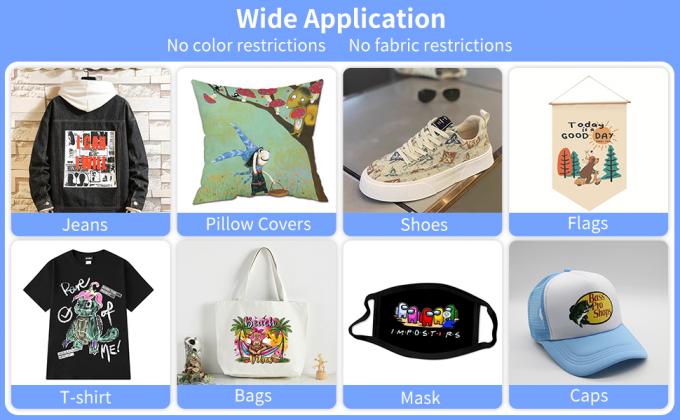 การพิมพ์ดิจิตอลขนาด 60 ซม. DTF ผนังถ่ายความร้อน PET DTF ผนังพิมพ์ DTF ชาย รองเท้าผ้าใบ เสื้อยืด พิมพ์ DTF กระดาษ PET 3