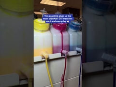 การพิมพ์ DTF สีขาว CMYK 1L การเพิ่มเติมที่สมบูรณ์แบบในการพิมพ์ดิจิตอล