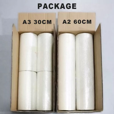 ฟิล์ม DTF กันน้ํา 30CM*100M ด้านสอง ฟิล์มพิมพ์หมึกสีขาวแมท สําหรับสีธรรมชาติและสีอ่อน