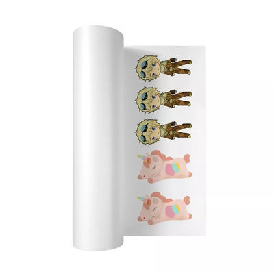 50000 รอลล์ต่อสัปดาห์ วัสดุการพิมพ์ DTF 80gsm ฟิล์มป้องกันการคลุมในสีขาว/ใส