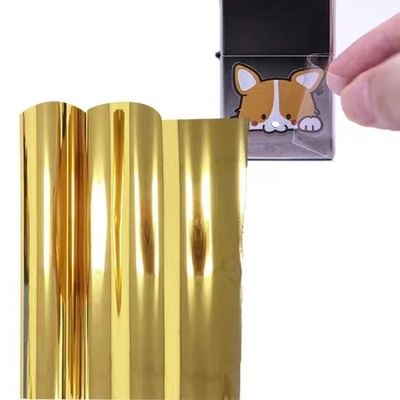 60cmx100m ภาพยนตร์ UV ใส ทองเงิน ขาว Ab Pet Film การพิมพ์ Dtf UV Pet Film