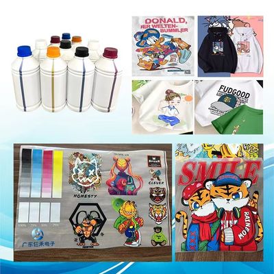 การพิมพ์หมึก DTF กันน้ํา สําหรับเครื่องพิมพ์ Epson การพิมพ์ความเร็วสูง การบริโภคที่ต่ํา