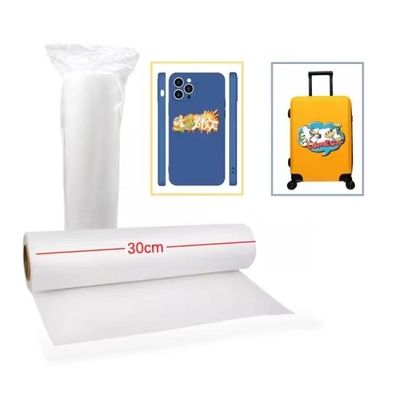 43 ซม ดิจิตอล Inkjet การพิมพ์ การถ่ายทอดความร้อน Pet Film Roll สําหรับการปล่อยความหนา DTF 75U