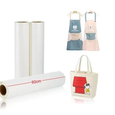 ผ้า DTF PET Transfer Film 75mic ด้านคู่แมทตรงกับฟิล์มบนผ้า
