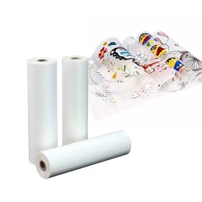 75mic matte การพิมพ์หมึกสีขาว DTF pet film ผิวร้อน 30cm 60cm ตรงกับฟิล์มสําหรับการพิมพ์เสื้อผ้า