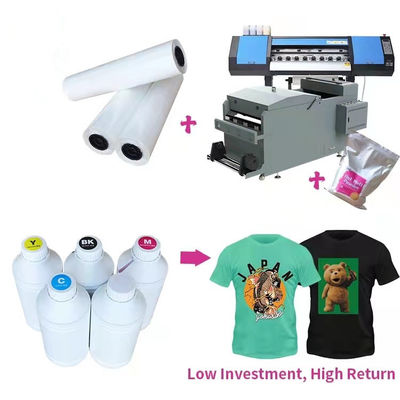 A4 A3 PET DTF Film Roll Digital Inkjet Printing Film สําหรับ L1800 XP600 3880 3800 ภาพยนตร์ที่ใช้ในการพิมพ์