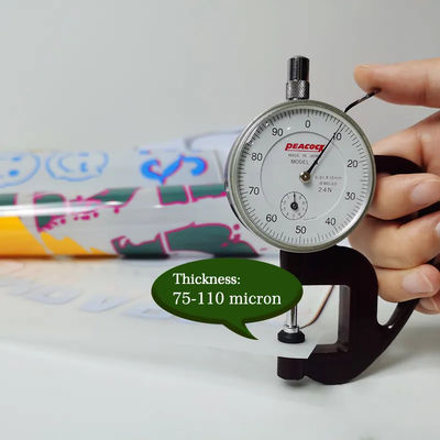 30cm*100m 75U ความหนา ปล่อยหนังสัตว์เลี้ยงม้วน 2 ด้าน Cold Peel Hot Peel Heat ใส 30cm สําหรับเสื้อ DTF
