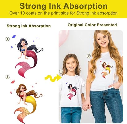 Hot Peel Transparent 60 cm Matt Double Sided Inkjet White A3 Pet Dtf หนังโอนความร้อนม้วนสําหรับเสื้อผ้า