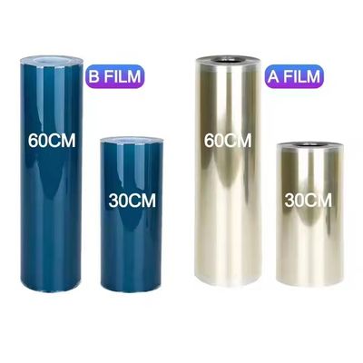 30 ซม UV Dtf Ab ฟิล์ม Vinyl การปล่อยเย็น ไม่มีการทําความร้อน ไม่มีการสั่น Dtf Pet AB ฟิล์มโอน