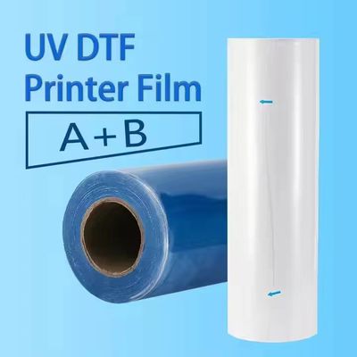 วัสดุการพิมพ์ UV Matte Glossy All In One UV Dtf Transfer Film สําหรับเครื่องพิมพ์ UV Dtf