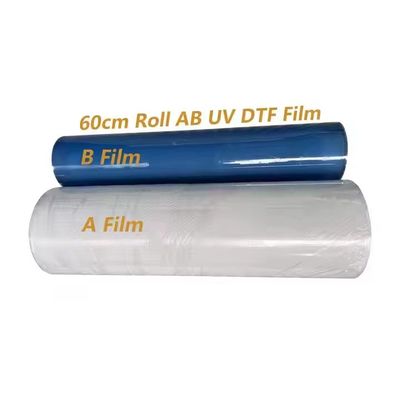 60cm DTF UV Pet Film Roll Sheet UV DTF Cup Wrap การพิมพ์ดิจิตอล Ab Film