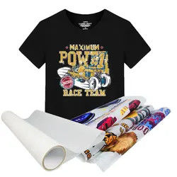 33cm*100m 75 Micron Ultra Stretchable DTF transfer film สําหรับการพิมพ์ดิจิตอล DTF