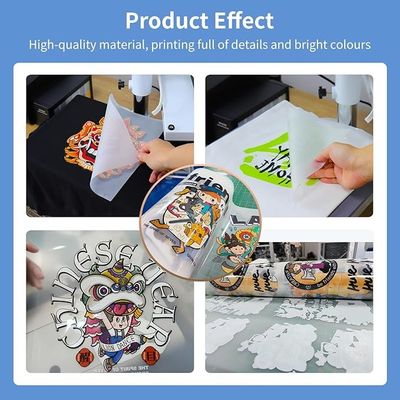 33cm*100m 75 Micron Ultra Stretchable DTF transfer film สําหรับการพิมพ์ดิจิตอล DTF