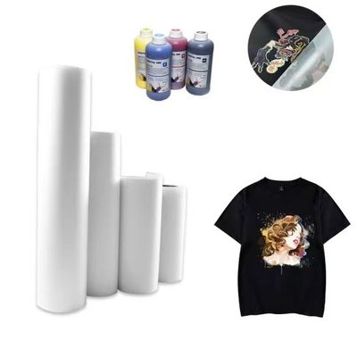 75 ไมครอน แมท อินสแตนต์ ฮอท เปลล์ 60 ซม * 100 ม DTF พิมพ์ม้วนหนังสําหรับเสื้อ