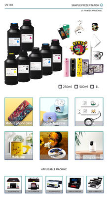 CMYKW V UV Light Curing Method สีด LED รองรับกับหัวพิมพ์ DX5 DX7 XP600 TX800