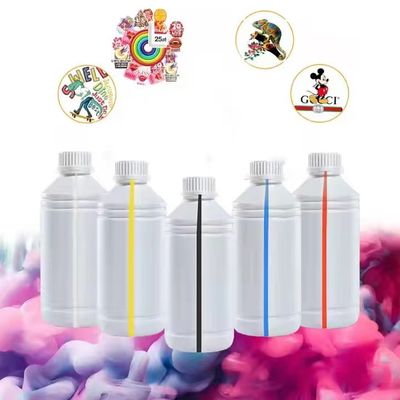 สะอาดต่อสิ่งแวดล้อม CMYKW สีสันเต็มหมึกของ DTF สําหรับความละเอียดสูงโดยตรงกับการพิมพ์หนัง