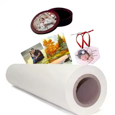 95GSM 51 นิ้ว * 100m Sublimation แผ่นกระดาษโอนความร้อนสําหรับพอลิเอสเตอร์สปอร์ตเฮอร์