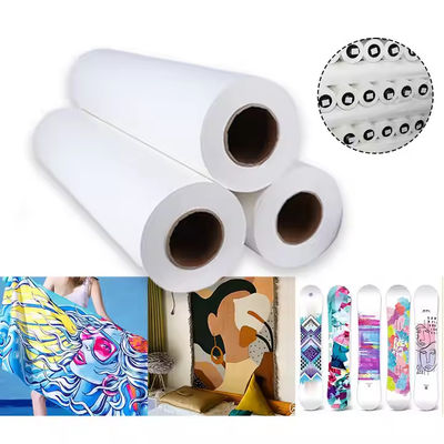 95GSM 44 นิ้ว * 400m Epson กระดาษ sublimation Roll สําหรับผ้าพอลิเอสเตอร์