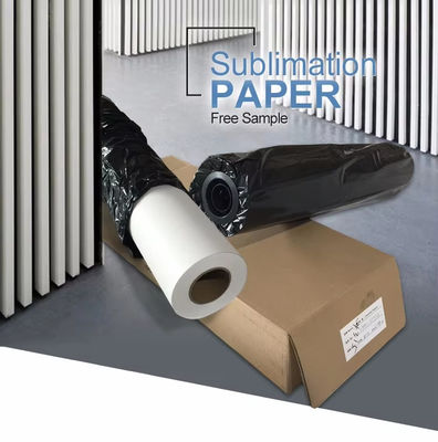 การพิมพ์ดิจิตอล 47 นิ้ว 100gsm หนัง Sublimation Roll To Roll สําหรับเครื่องพิมพ์ sublimation ขนาดใหญ่