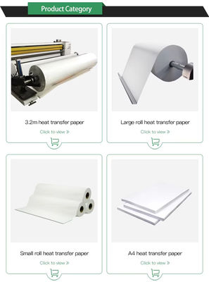 95GSM 44 นิ้ว * 400m Epson กระดาษ sublimation Roll สําหรับผ้าพอลิเอสเตอร์