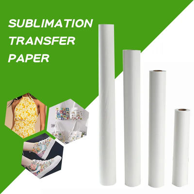 วัสดุการพิมพ์ Sublimation ที่สามารถล้างได้ด้วยเครื่องจักร ที่ทนความร้อน กระดาษโอนเงิน 100 กรัม โพลิเอสเตอร์