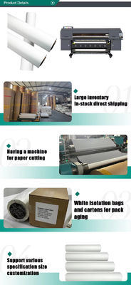 71 นิ้ว Sublimation วัสดุการพิมพ์กระดาษสําหรับผ้า stretchable 100GSM