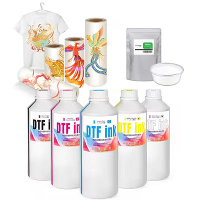 1000 มล CMYK สีขาว DTF สีดirect to film สีพิมพ์ inkjet สําหรับเครื่องพิมพ์ DTF Refinecolor