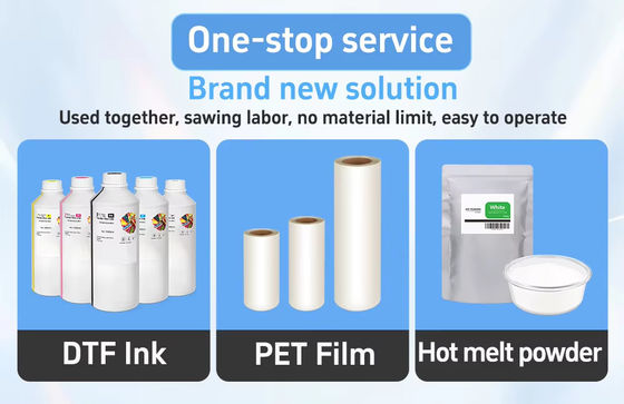 30cm 60cm Hot Peel Matte DTF White Ink Pet Film A3 A4 Dtf พิมพ์ฟิล์ม