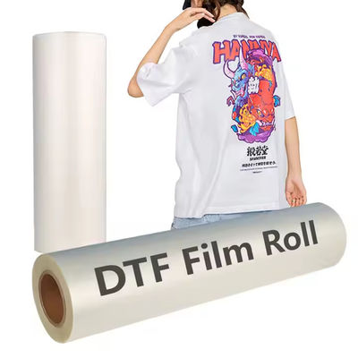 60cm*100m DTF PET ฟิล์ม สีขาว Instant Hot &amp; Cold Peel มี