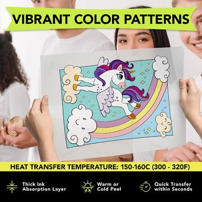60cm*100m DTF PET ฟิล์ม สีขาว Instant Hot &amp; Cold Peel มี
