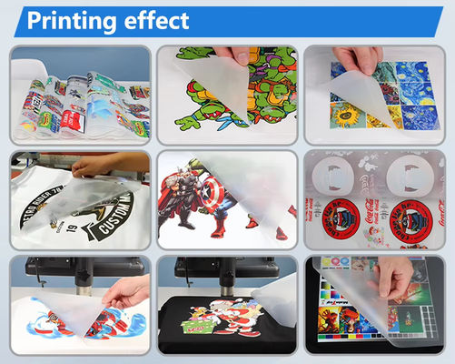 1440DPI ความละเอียด เครื่องพิมพ์ DTF 2KW 12A CMYK W การพิมพ์หมึก
