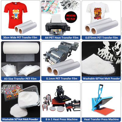 220V / 110V A3 DTF Printer เครื่องพิมพ์หนัง PET สําหรับการโอนเสื้อ