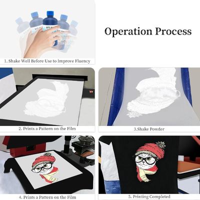 การถ่ายทอดความร้อน นุ่ม 500 กรัม 1 กิโลกรัม แผ่นผสม Hotmelt Adhesive Hotmelt White TPU DTF Powder สําหรับพิมพ์เครื่องพิมพ์ DTF