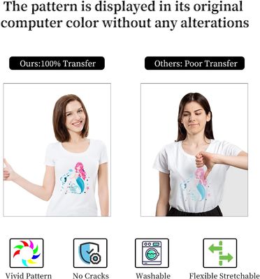 1 กิโลกรัม 80um TPU สีขาว / สีดํา DTF สับปูนร้อนสําหรับการถ่ายทอดความร้อน