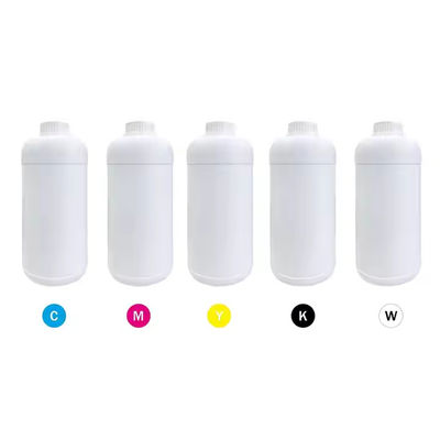 CMYK W สี 500ml Dtf สีหมึก หมึกถ่ายถ่ายความร้อน สําหรับเครื่องพิมพ์ที่ใช้น้ํา
