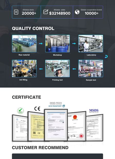 ประเทศจีน DONGGUAN EASY PRINTING MATERIAL CO.,LTD รับรอง
